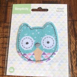 3/$10 iron on patch of an owl